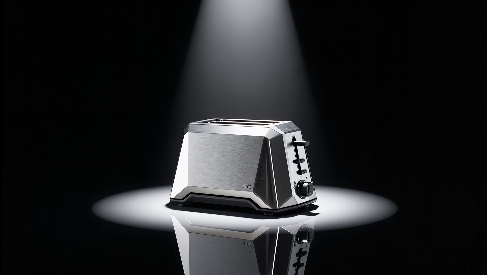 Front view of the Toaster in a spotlight