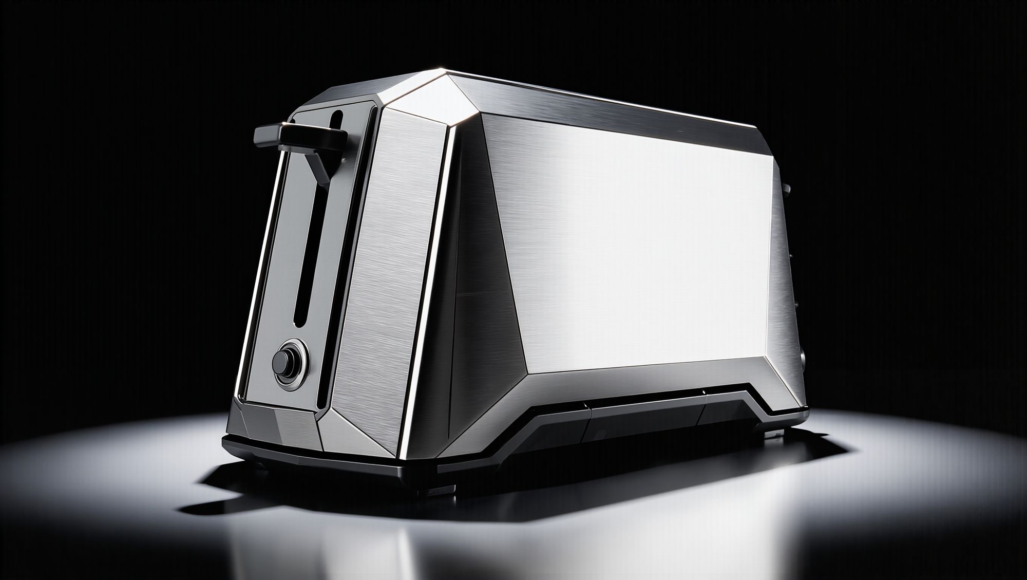 Low side profile of the Toaster's steel body